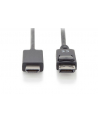 assmann Kabel adapter DisplayPort 1.2 z zatrzaskiem 4K 60Hz UHD Typ DP/HDMI A M/M czarny 1m - nr 4