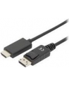 assmann Kabel adapter DisplayPort 1.2 z zatrzaskiem 4K 60Hz UHD Typ DP/HDMI A M/M czarny 2m - nr 12