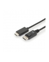 assmann Kabel adapter DisplayPort 1.2 z zatrzaskiem 4K 60Hz UHD Typ DP/HDMI A M/M czarny 2m - nr 14