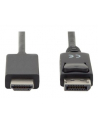assmann Kabel adapter DisplayPort 1.2 z zatrzaskiem 4K 60Hz UHD Typ DP/HDMI A M/M czarny 2m - nr 19