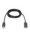 assmann Kabel adapter DisplayPort 1.2 z zatrzaskiem 4K 60Hz UHD Typ DP/HDMI A M/M czarny 2m - nr 26