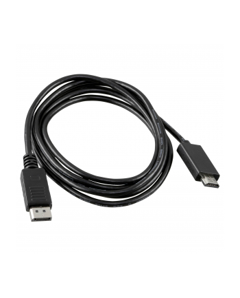 assmann Kabel adapter DisplayPort 1.2 z zatrzaskiem 4K 60Hz UHD Typ DP/HDMI A M/M czarny 2m