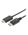 assmann Kabel adapter DisplayPort 1.2 z zatrzaskiem 4K 60Hz UHD Typ DP/HDMI A M/M czarny 2m - nr 42
