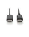 assmann Kabel adapter DisplayPort 1.2 z zatrzaskiem 4K 60Hz UHD Typ DP/HDMI A M/M czarny 3m - nr 2
