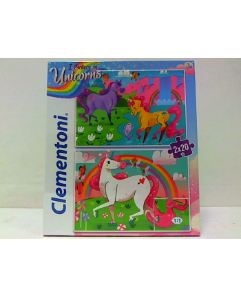Clementoni Puzzle 2x20el I Believe in Unicorns 24754