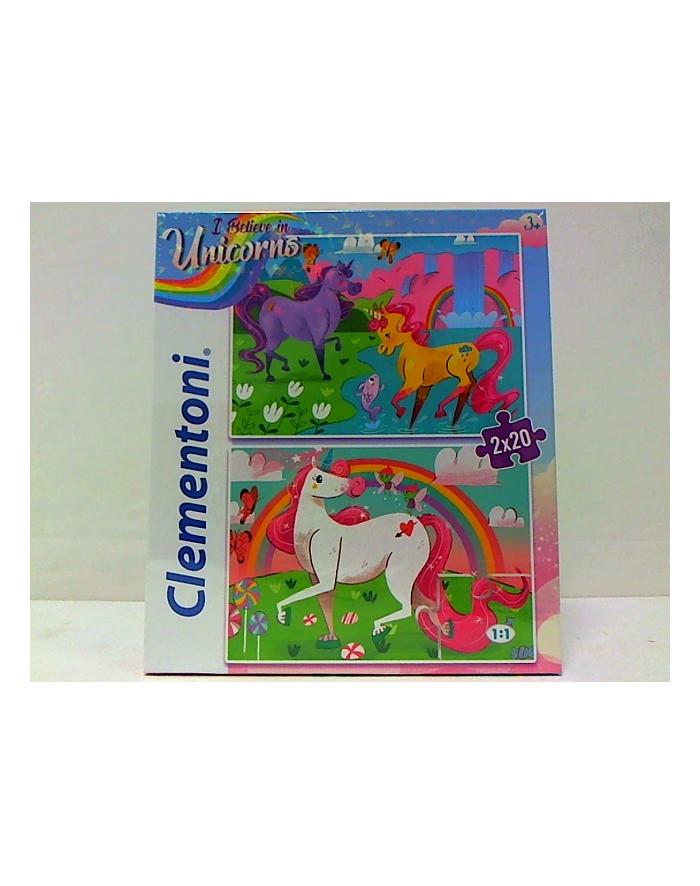 Clementoni Puzzle 2x20el I Believe in Unicorns 24754 główny