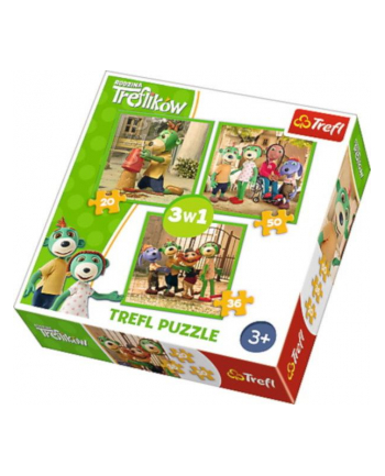 Puzzle 3w1 Zabawy Treflików 34838 TREFL