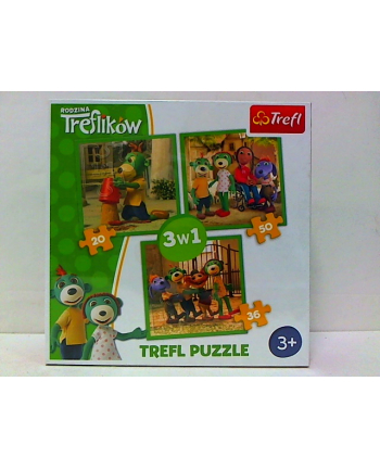 Puzzle 3w1 Zabawy Treflików 34838 TREFL