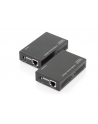 digitus Przedłużacz/Extender HDMI HDBaseT do 70m po Cat.5e, 4K   30Hz UHD, HDCP 2.2, IR, z audio (zestaw) - nr 1