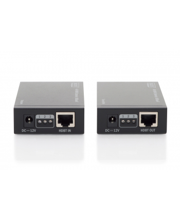 digitus Przedłużacz/Extender HDMI HDBaseT do 70m po Cat.5e, 4K   30Hz UHD, HDCP 2.2, IR, z audio (zestaw) nr 1