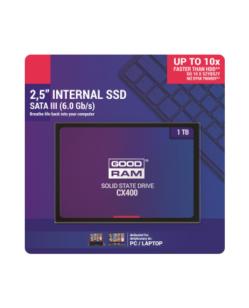 goodram Dysk SSD CX400 1TB  SATA3 2,5 550/490MB/s 7mm