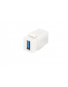 Moduł Keystone USB 3.0, łącznik do gniazd i pustych paneli, żeński/żeński, biały - nr 13