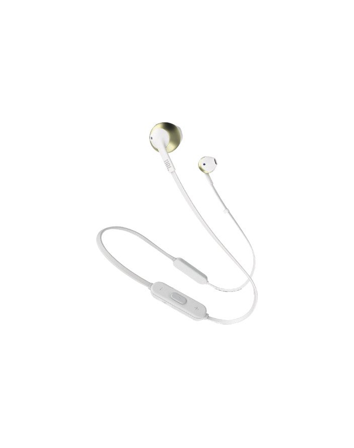 Wireless Headphones JBL T205BT, White/Gold główny