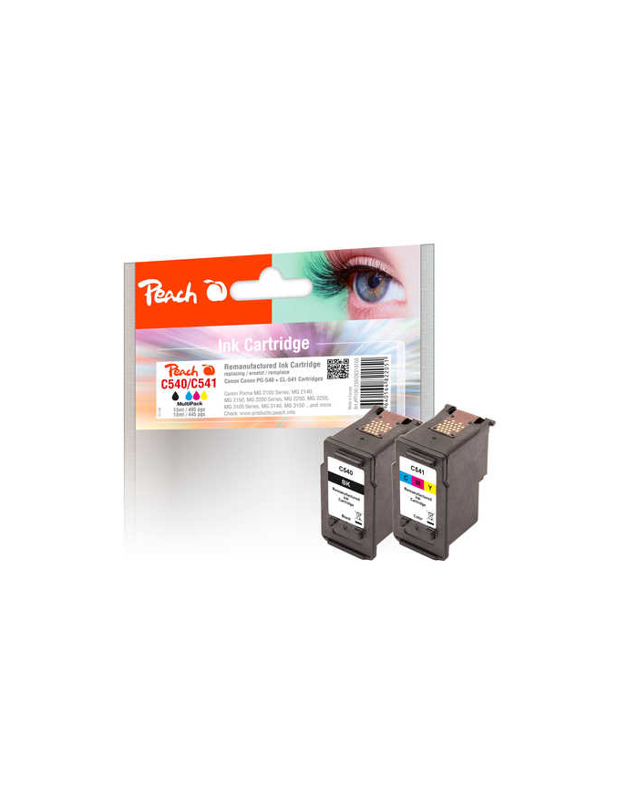 Tusz PEACH PI100-239 Canon PG-540 / CL-541 MultiPack| black, color główny