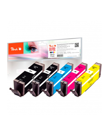 Tusz PEACH PI100-302 Canon PGI-570XL/CLI-571XL MultiPack | bk, pbk, c, m, y