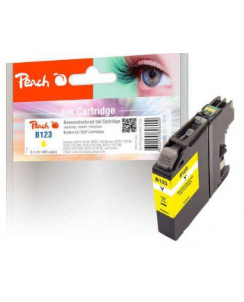 Tusz PEACH PI500-84 Brother LC-123 | yellow