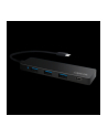 LOGILINK- Hub USB-C 3.1, 4-portowy, Ultra Slim, czarny - nr 1