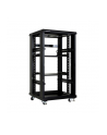 Linkbasic szafa stojąca rack 19'' 22U 600x600mm czarna (drzwi perforowane) - nr 2