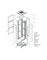 Linkbasic szafa stojąca rack 19'' 22U 600x600mm czarna (drzwi perforowane) - nr 5