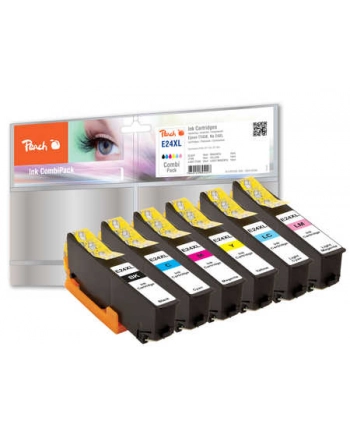 Tusz PEACH PI200-256 Epson T2438, No 24XL MultiPack | bk, c, m, y, lc, lm