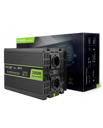 Samochodowa Przetwornica Napiecia Green Cell ® 12V do 220V, 3000W/6000W nr 1