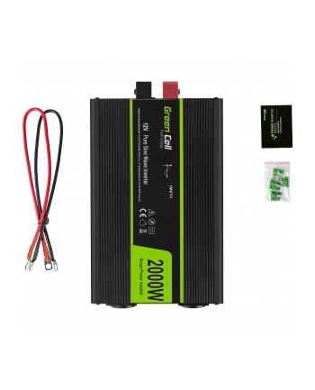 Przetwornica Napiecia Green Cell ® 12V do 230V, 2000W/4000W Czysta sinusoida