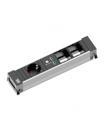 Bachmann 916.0041 - black / gray - 1x PG socket - 2x USB - 2x custom module, medium
