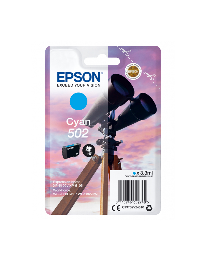 Epson - cyan - 502 - C13T02V24010 główny