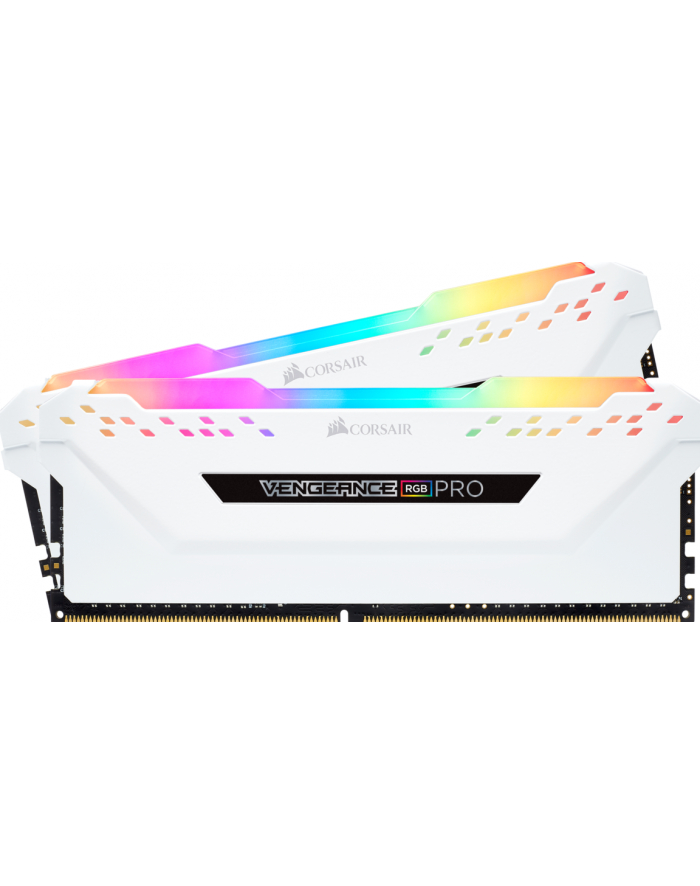 Corsair VENGEANCE RGB PRO, 32GB (2 x 16GB), DDR4, DRAM, 3000MHz, C15, White główny