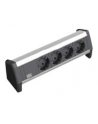 Bachmann DESK 1 339.1000 - black / silver - 4 socket strip - nr 3