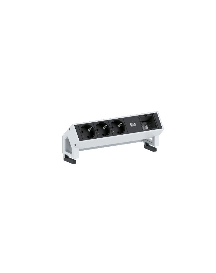 Bachmann DESK 2 902.200 - black / white, 1x custom module, 2 power strip główny