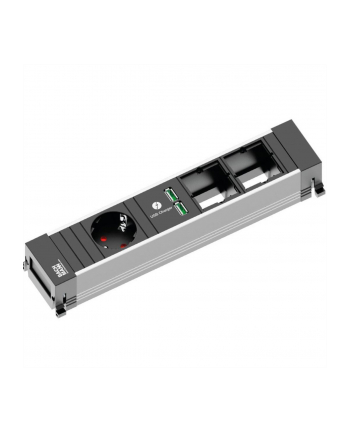 Bachmann 916.0041 - black / gray - 1x PG socket - 2x USB - 2x custom module, medium