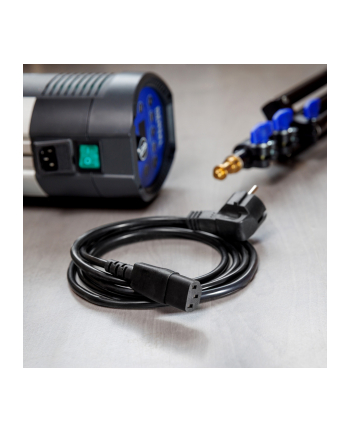 Bachmann IEC cable - black - 3 meters - plug angled