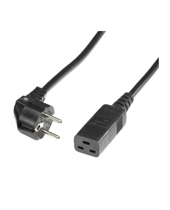 Bachmann IEC cable - black - 3 meters - plug angled nr 2
