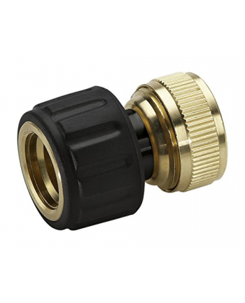 Kärcher Brass hose coupling with Aqua Stop - 13mm - 1/2, 15mm - 5/8 - 2.645-017.0