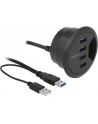 DeLOCK Tisch-Hub 4x USB 3.0 - 60mm - nr 28