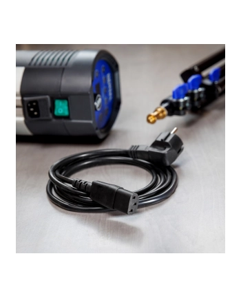 Bachmann IEC cable - black - 3 meters - plug angled