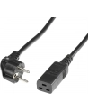 Bachmann IEC cable - black - 3 meters - plug angled - nr 6