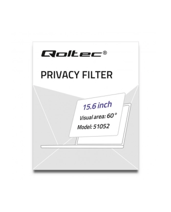 qoltec Filtr prywatyzujący RODO | 15,6 cala | 16:9