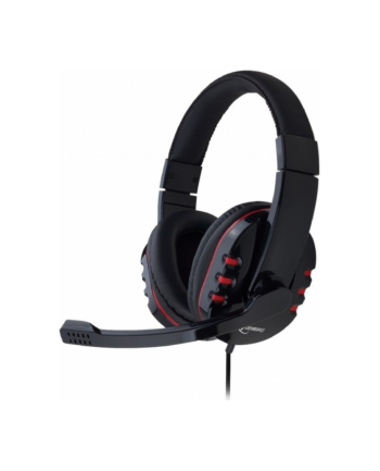 Gembird Gaming headset with volume control, glossy black