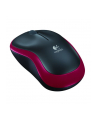 Wireless optical mouse LOGITECH M185, Red, USB - nr 9