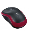 Wireless optical mouse LOGITECH M185, Red, USB - nr 20