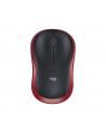 Wireless optical mouse LOGITECH M185, Red, USB - nr 34