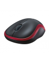 Wireless optical mouse LOGITECH M185, Red, USB - nr 37
