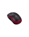 Wireless optical mouse LOGITECH M185, Red, USB - nr 1