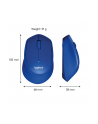 Wireless optical mouse LOGITECH M330 Silent Plus, Blue, USB - nr 64