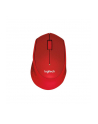 Wireless optical mouse LOGITECH M330 Silent Plus, Red, USB - nr 48