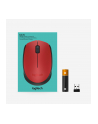 Wireless optical mouse LOGITECH M330 Silent Plus, Red, USB - nr 55