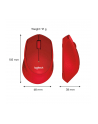 Wireless optical mouse LOGITECH M330 Silent Plus, Red, USB - nr 58