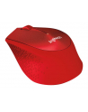 Wireless optical mouse LOGITECH M330 Silent Plus, Red, USB - nr 83